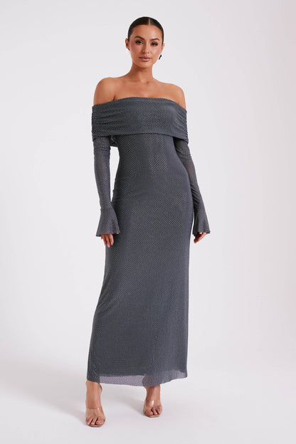 Ziraelle | Glamourös Off-Shoulder Skimmerklänning för Speciella Tillfällen 4