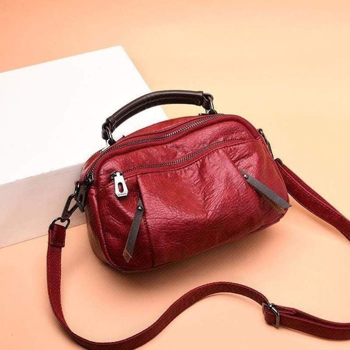 Anneliese | Elegant Crossbody Väska – Vegansk Läder Med Flera Fickor 8