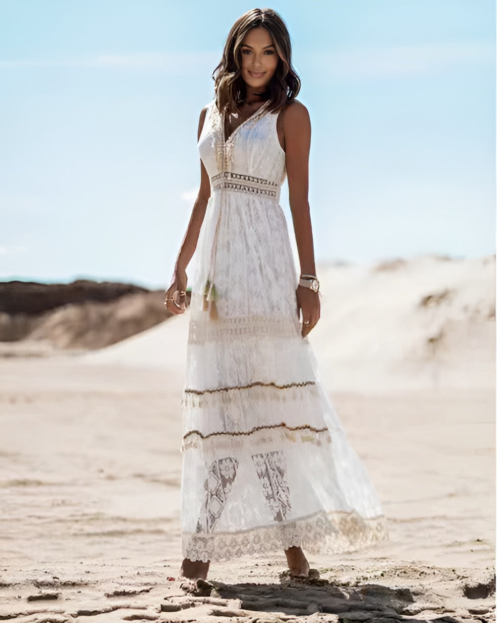 Evelyn | Boho Sommarklänning för Elegans och Komfort 5