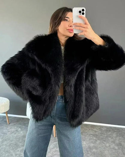 Valentina | Elegant Vinterjacka Dam – Plysch för Stil och Komfort 10