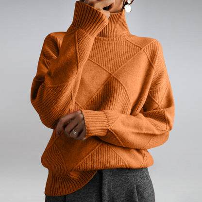 Cindara Turtleneck - Lyxig Komfort i Premium Långhaltig Bomull-1
