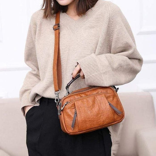 Anneliese | Elegant Crossbody Väska – Vegansk Läder Med Flera Fickor 1