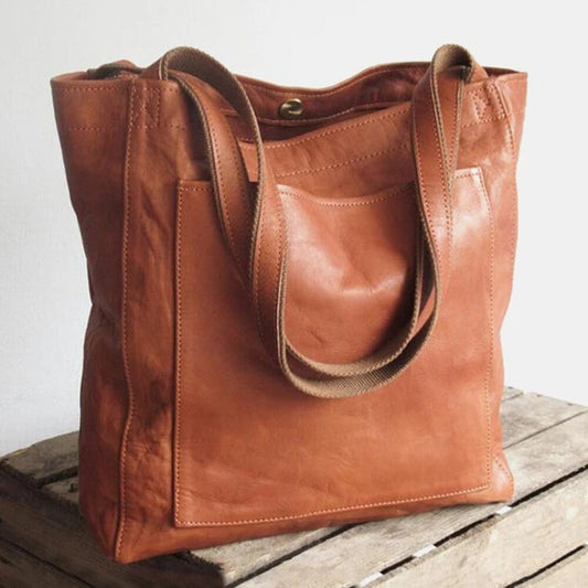 Frida | Läderhandväska Dam – Lyxig Och Rymlig Design Elegant Stil 1