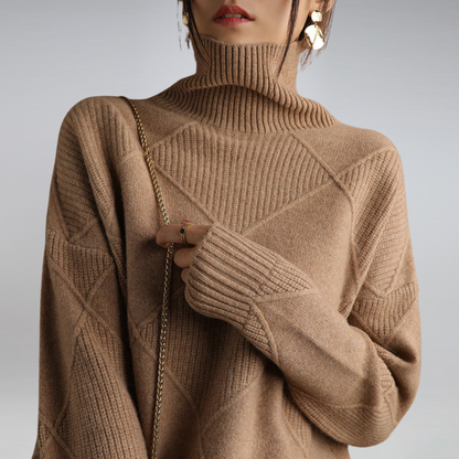 Cindara Turtleneck - Lyxig Komfort i Premium Långhaltig Bomull-3