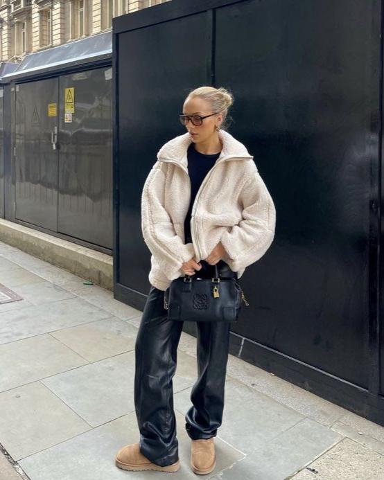 Udele | Trendig Teddyjacka Dam – Lång för Kyliga Dagar 8