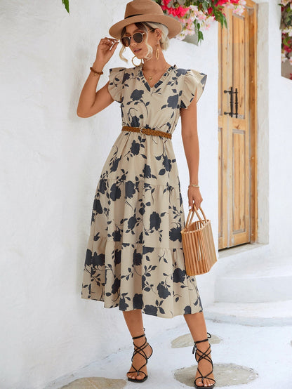 Eliza | Elegant Svart Midiklänning Dam – Lätt Chiffong för Tidlös Stil 7