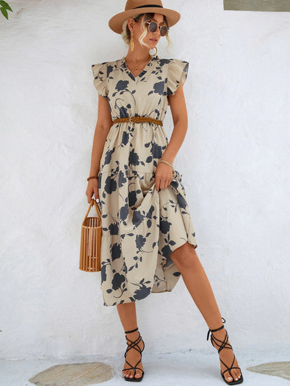 Eliza | Elegant Svart Midiklänning Dam – Lätt Chiffong för Tidlös Stil 9