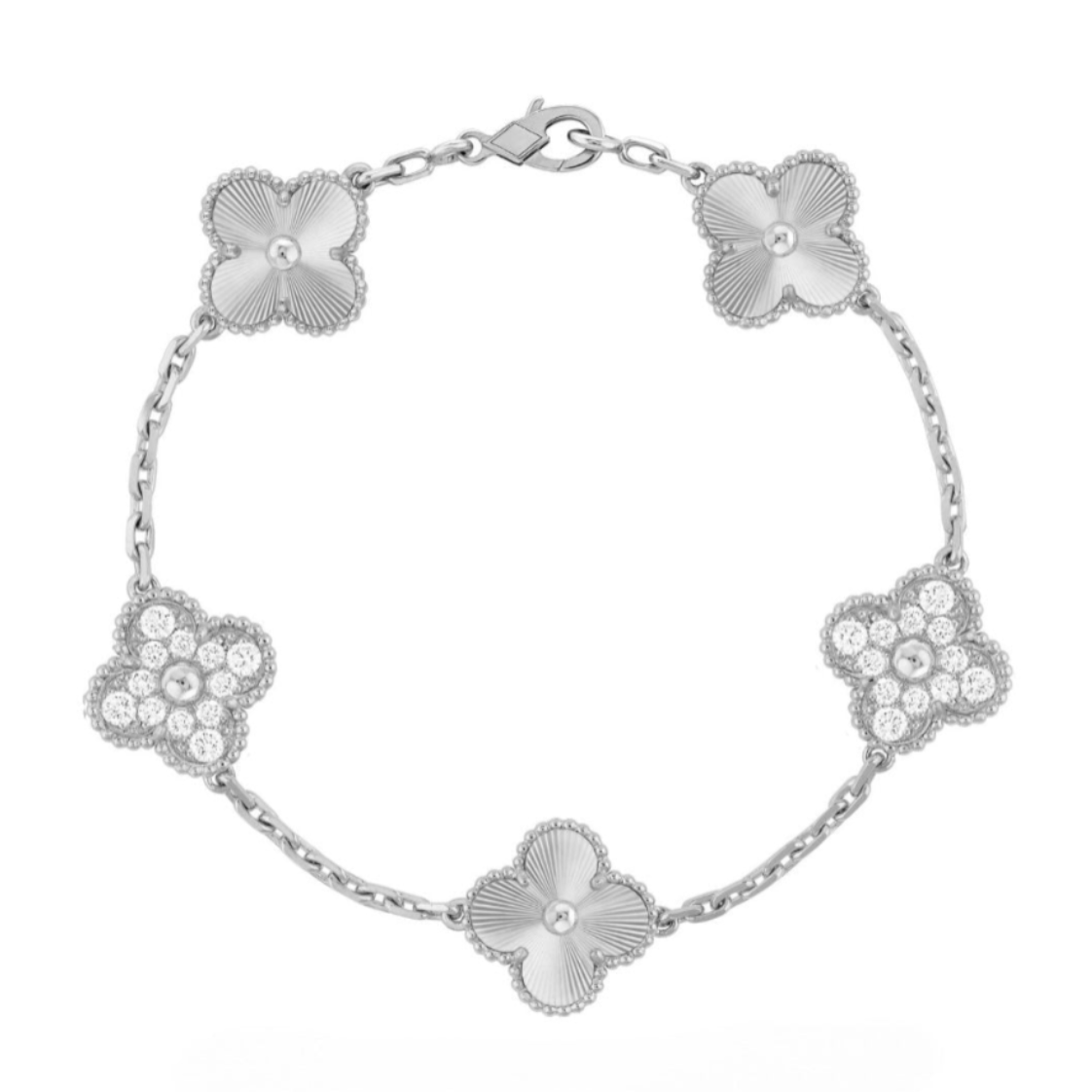 Variant image for Armband - Elegant Gold/Silver Design with Sparkling Zirconia Crystals-2