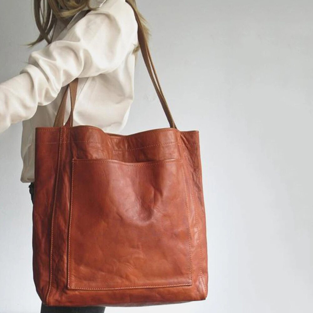 Frida | Läderhandväska Dam – Lyxig Och Rymlig Design Elegant Stil 2