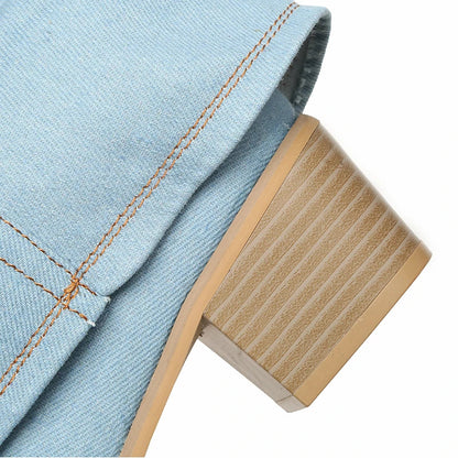 Claire | Unika Denim Knästövlar För Komfort Och Stiliga Uttryck 7