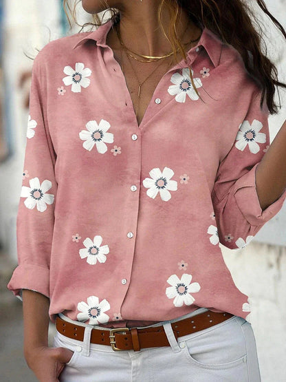 Variant image for Women's Blouse Floral Size S-2XL Soft Fabric Summer Tops for Women-12