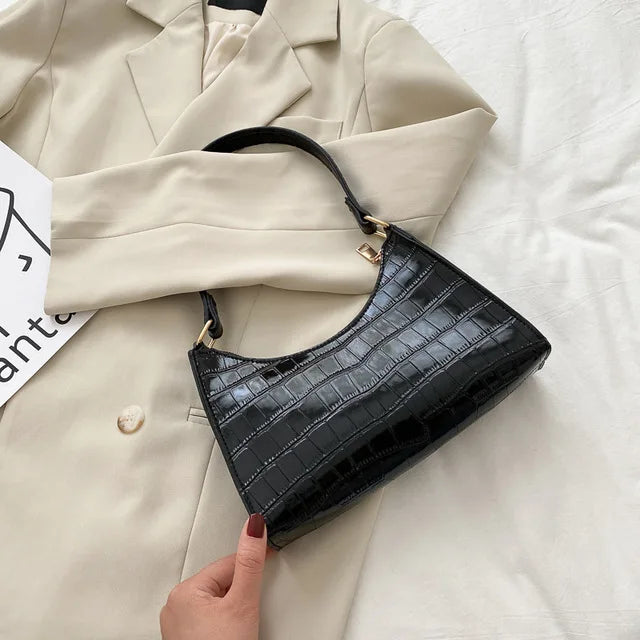 Elly | Elegant Axelväska Dam – Krok-Präglad Finish För Alla Tillfällen 9