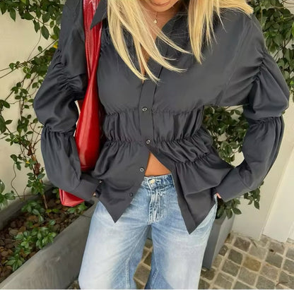 Liv | Elegant Krossad Blus Dam – Mångsidig Stil För Alla Tillfällen 15