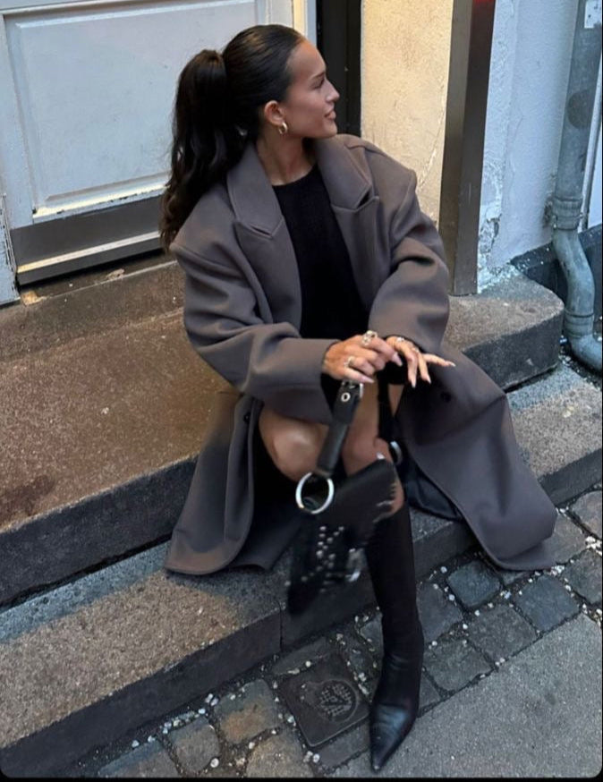 Elodie | Elegant Överdimensionerad Vinterkappa – Mysig Komfort 6