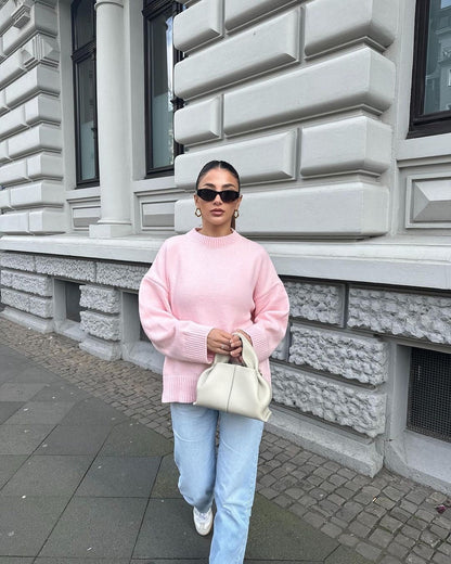 Joan | Trendig Rosa Överdimensionerad Tröja – För Avslappnad Stil 2