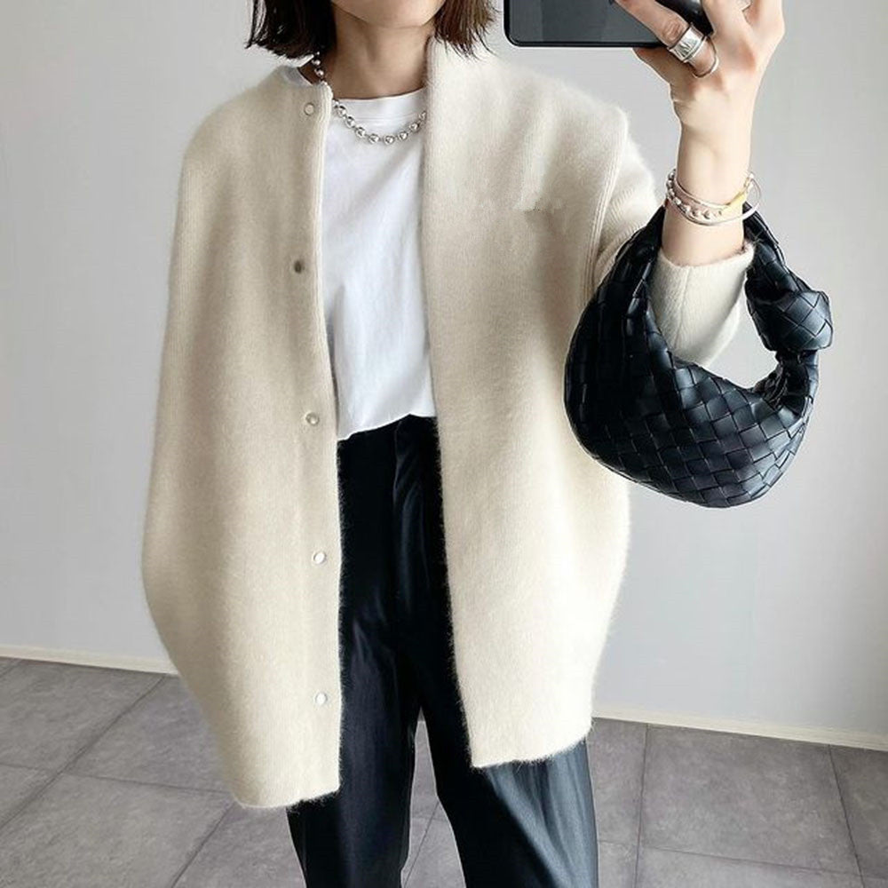 Winta Stickad Cardigan - Mysig, Chic och Mångsidig För Alla Tillfällen-2