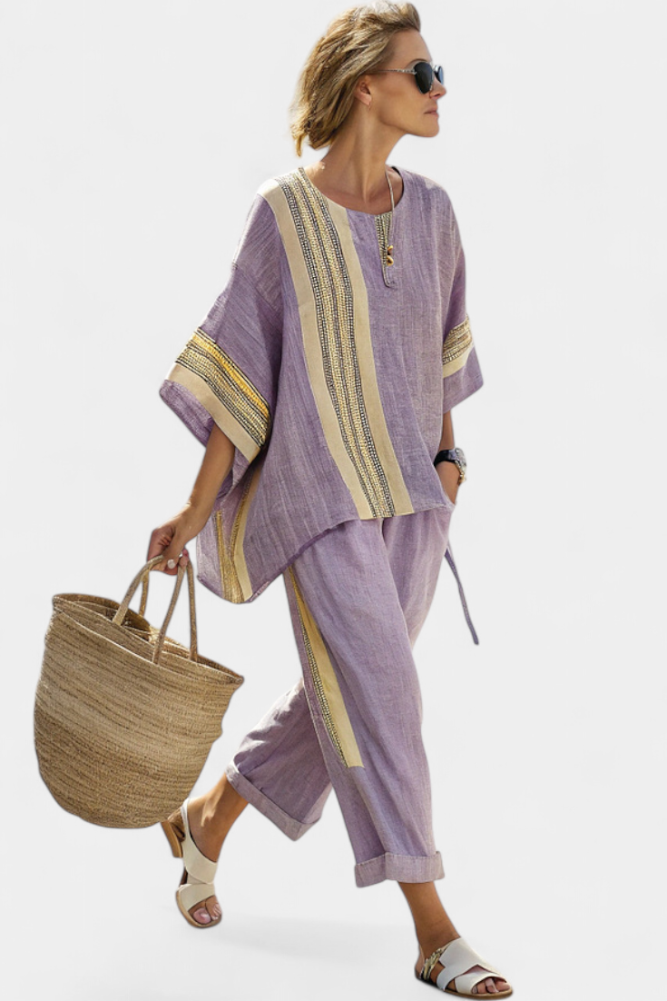 Anila – Elegant tvådelat linneset