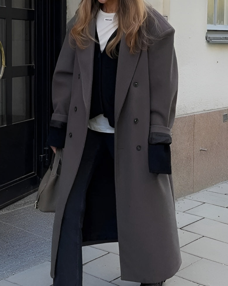 Elodie | Elegant Överdimensionerad Vinterkappa – Mysig Komfort 7