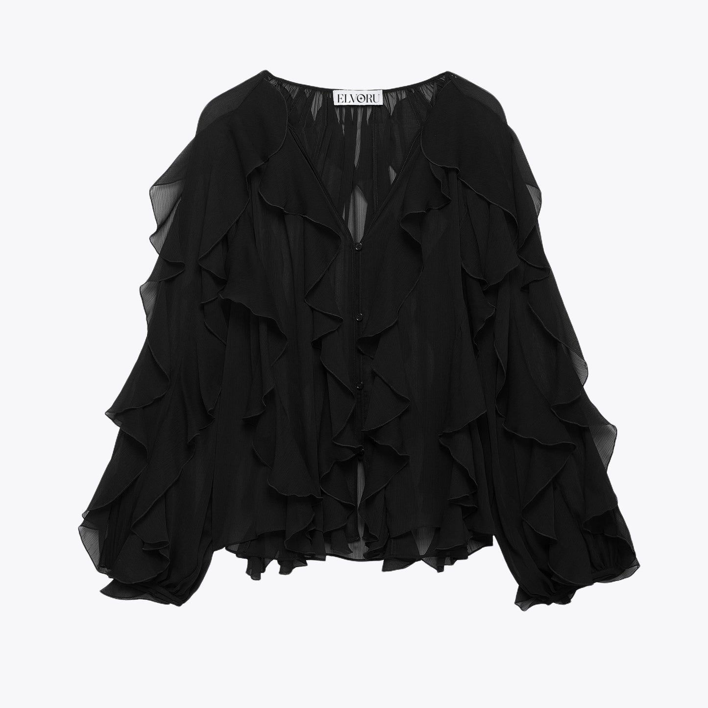 Freja | Elegant Sommar Blus – Ruffles För Komfort Och Stil 8
