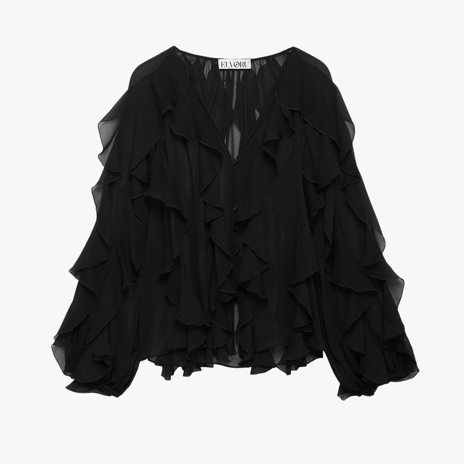Freja | Elegant Sommar Blus – Ruffles För Komfort Och Stil 8