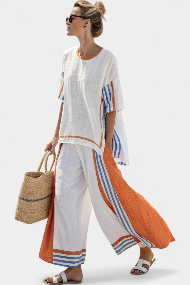 Anila – Elegant tvådelat linneset