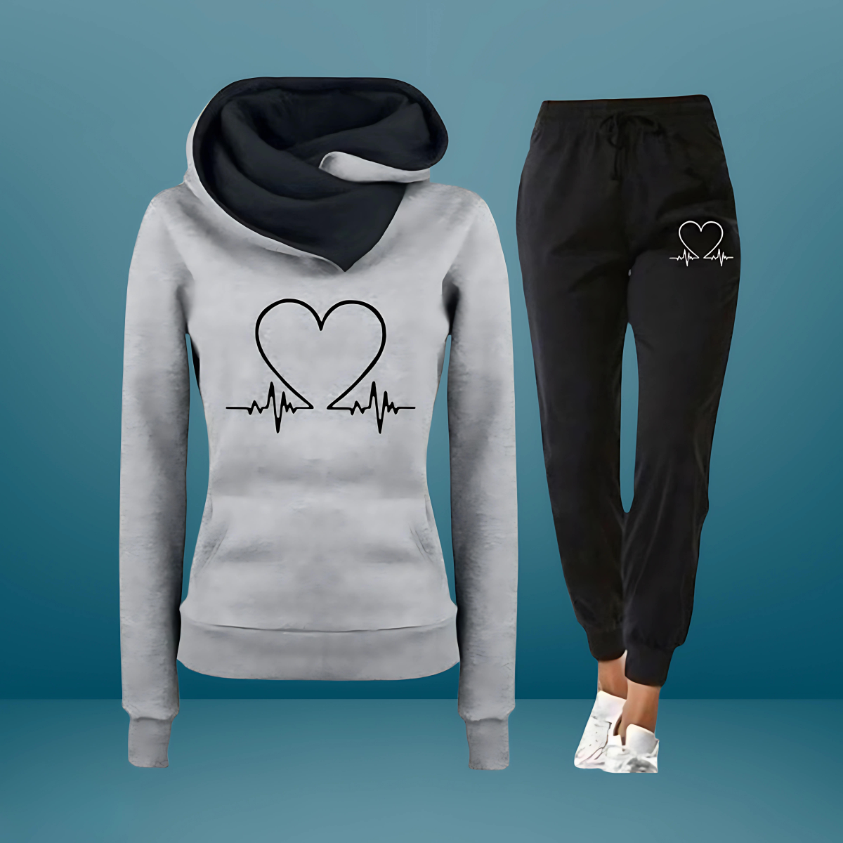 LieBenfit | Love Fit Ensemble - Mjuk Joggingdräkt För Känsla Av Kärlek Och Komfort-6