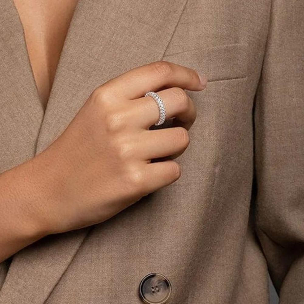 Jess Ring - Elegant 925 Sterling Silver With Stone Accent-2