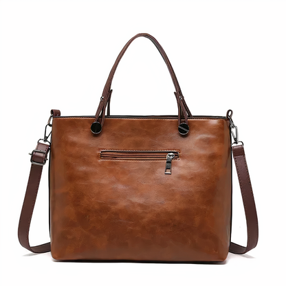 Yvonne | Elegant Axelväska Dam – Hållbart Vintage Läder 5