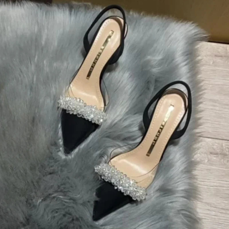 Margaret | Eleganta Slingback Högklackade Sandaler – Spetsig Tå För Stil Och Komfort 4