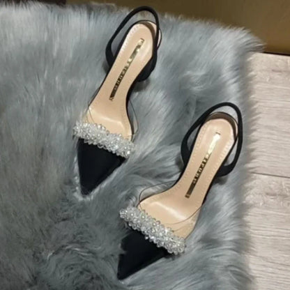 Margaret | Eleganta Slingback Högklackade Sandaler – Spetsig Tå För Stil Och Komfort 4