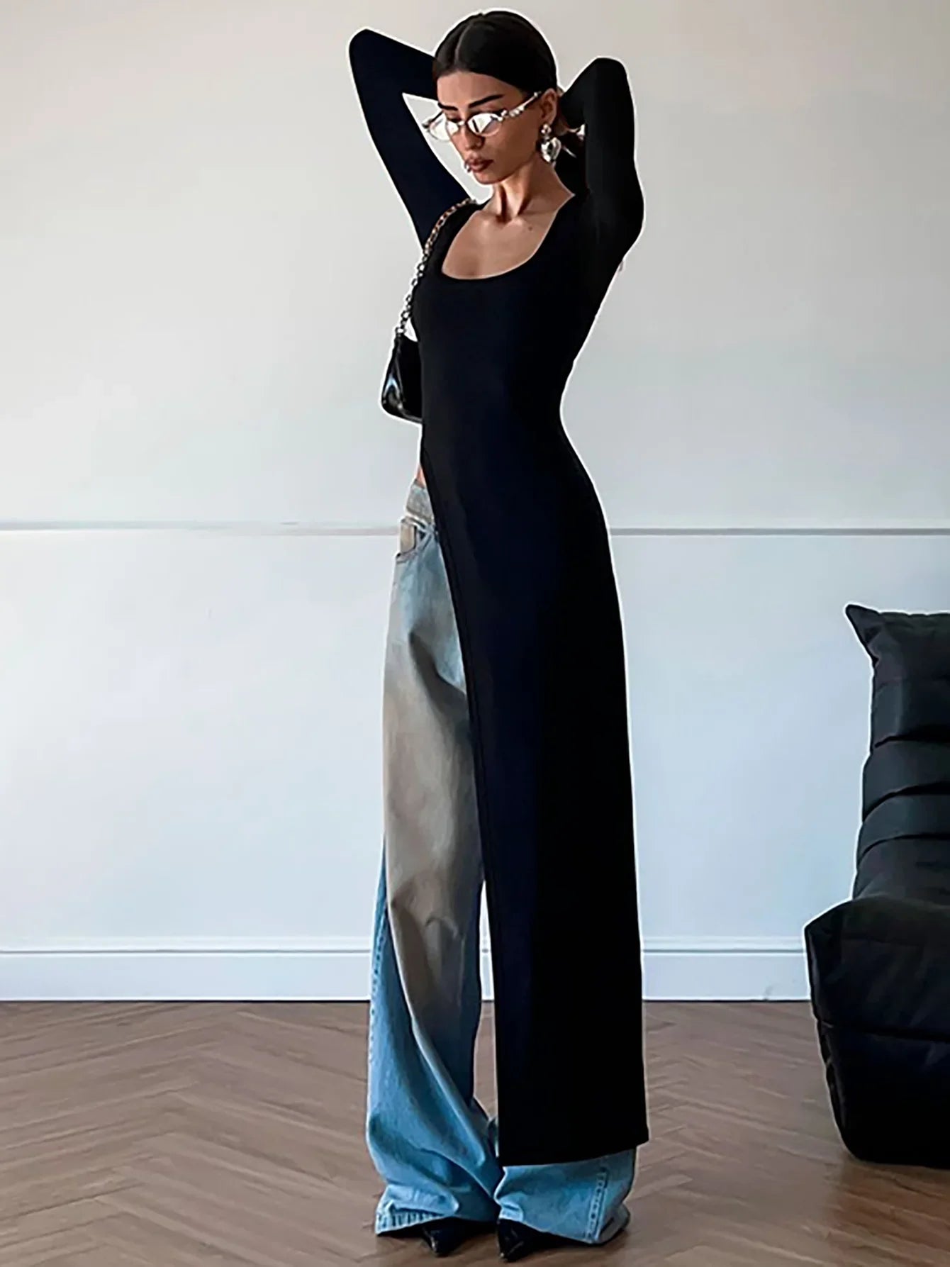 Lorelei | Elegant Damklänning – Oregelbunden Nederkant För Fest Och Bröllop 5
