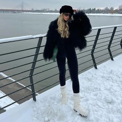 Calla | Snygg Fuskpälsrock – Mjuk Och Fluffig Design För Vintergarderoben 10