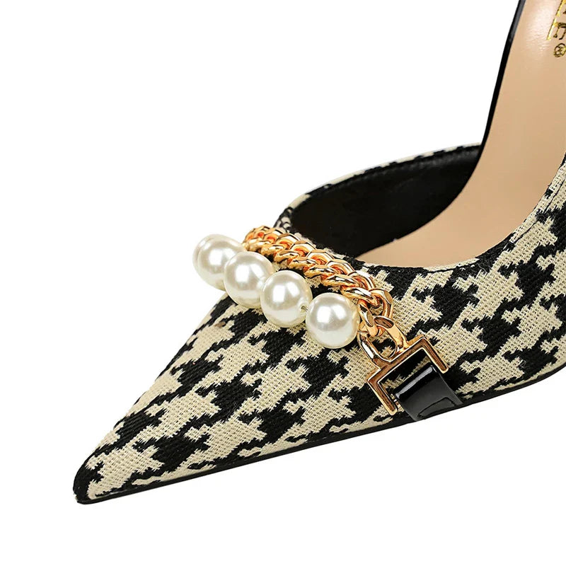 Florens | Eleganta Stilettos – Pärlmetalldetalj för Lyxig Stil 3