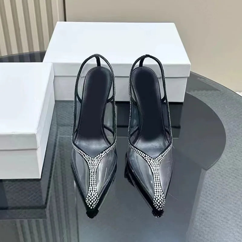 Joycel | Eleganta Dam Sandaler – Rhinestones För Glamourösa Tillfällen 3