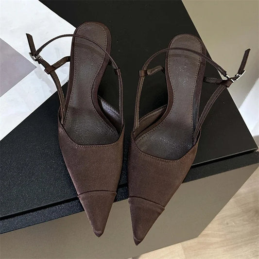 Philomena | Eleganta Sandaler Dam – Satin Spännband För Stil Och Komfort 1