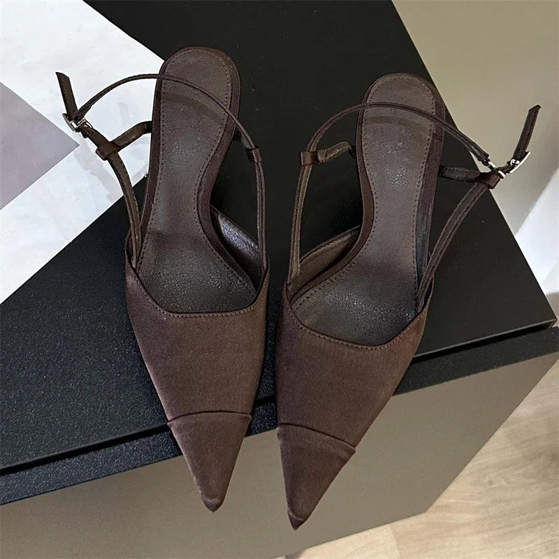 Philomena | Eleganta Sandaler Dam – Satin Spännband För Stil Och Komfort 2