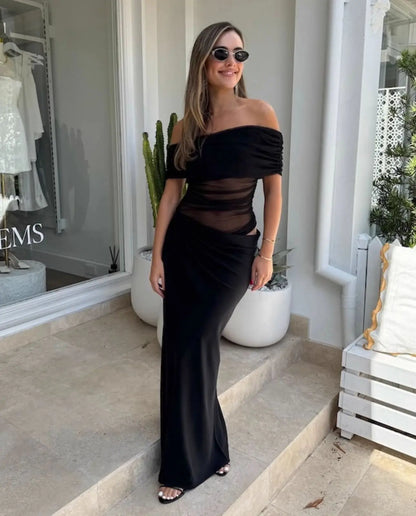 Piper | Elegant En-Shoulder Tulle Klänning För Speciella Tillfällen 5