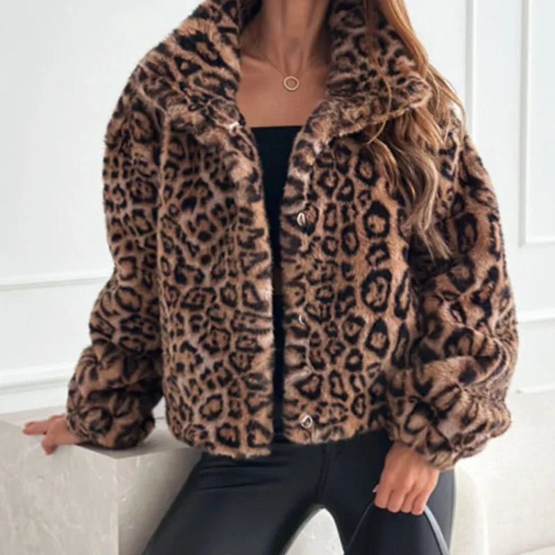 Cynthia | Trendig Leopardjacka För Stil Och Komfort 7