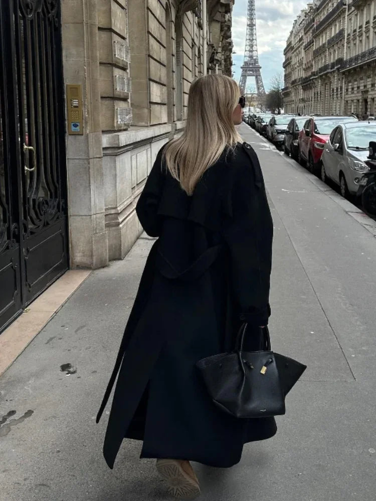 Natalia | Chic Bälteskappa – Elegant Silhuett och Avslappnad Passform för Vardagsbruk 3