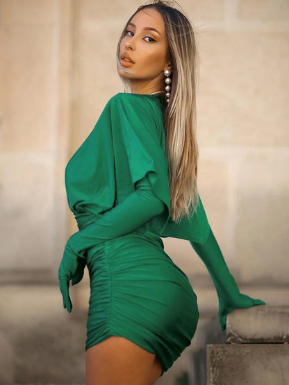 Elizabeth | Elegant V-Hals Bodycon Miniklänning – Smickrande Passform För Kvällsevenemang 3