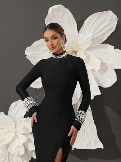 Nazanin | Elegant Bandageklänning - Kroppskramande Passform För Kvällsevenemang 4
