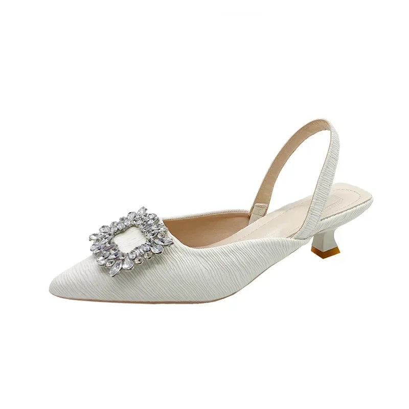 Lillian | Glamourösa Klacksandaler – Rhinestone Och Paljetter 9
