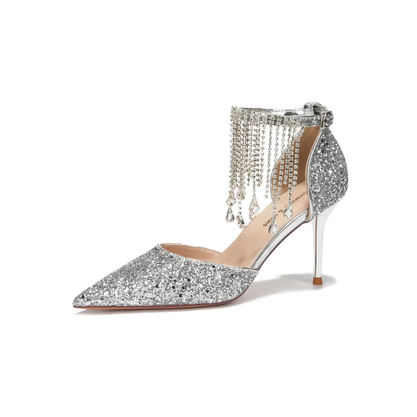 Marcel | Eleganta Högklackade Skor – Glitter Strass För Festliga Tillfällen 8