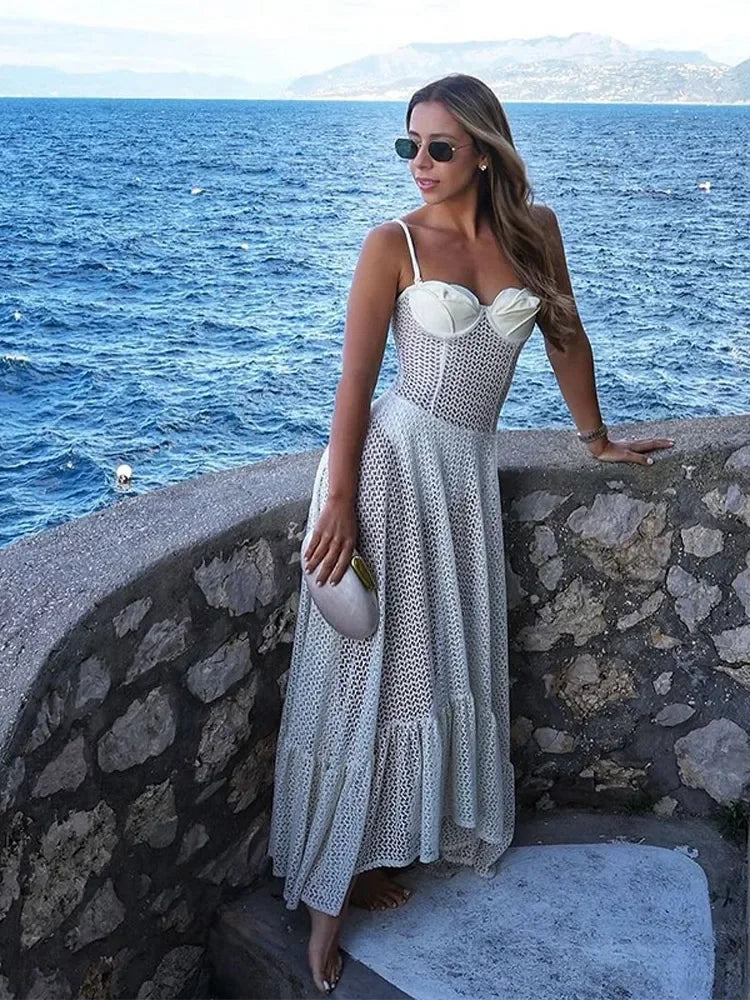 Noelle | Elegant Sommarklänning – Blommönster För Fest Och Bröllop 3