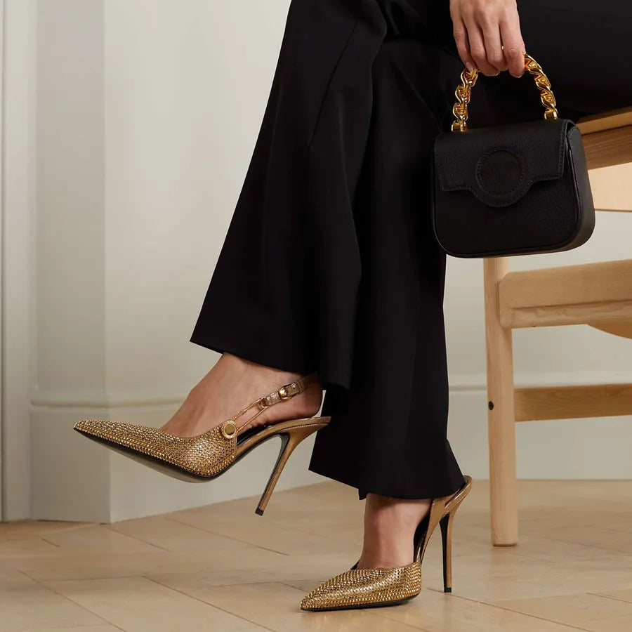 Quiana | Glamorösa Slingbacks – Strass och Paljetter För Eleganta Tillfällen 8