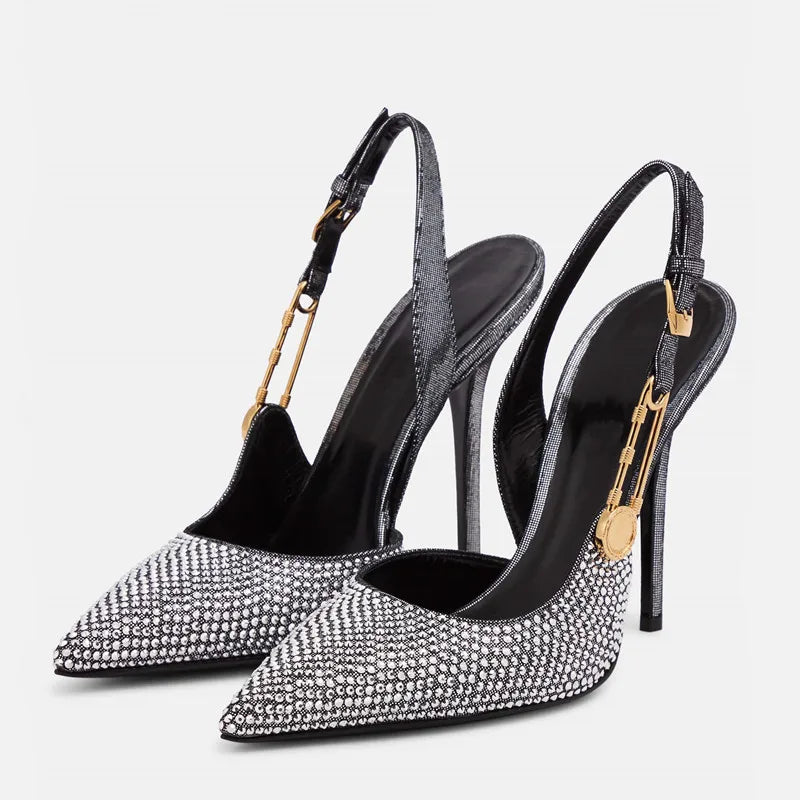 Quiana | Glamorösa Slingbacks – Strass och Paljetter För Eleganta Tillfällen 7