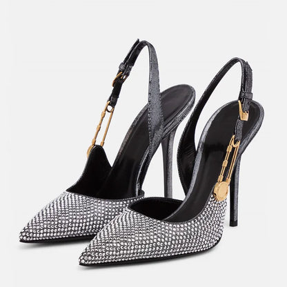 Quiana | Glamorösa Slingbacks – Strass och Paljetter För Eleganta Tillfällen 7