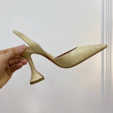 Myriames | Höga Klackar – Krokodilläder För Elegant Stil och Komfort 14