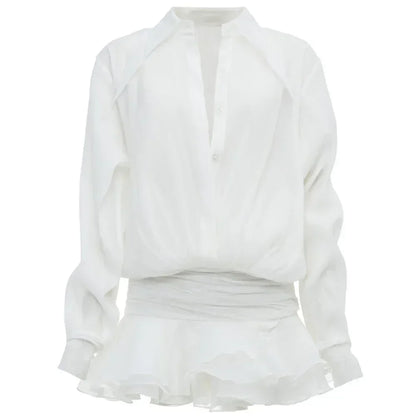 Phoebe | Elegant Klänning Dam – Genomskinlig Chiffon För Fest och Avslappnade Tillfällen 10