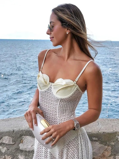 Noelle | Elegant Sommarklänning – Blommönster För Fest Och Bröllop 4